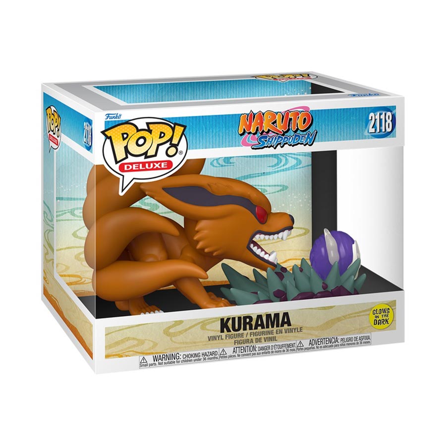 POP Deluxe Naruto Shippuden Kurama Glow Vinyl Figure
