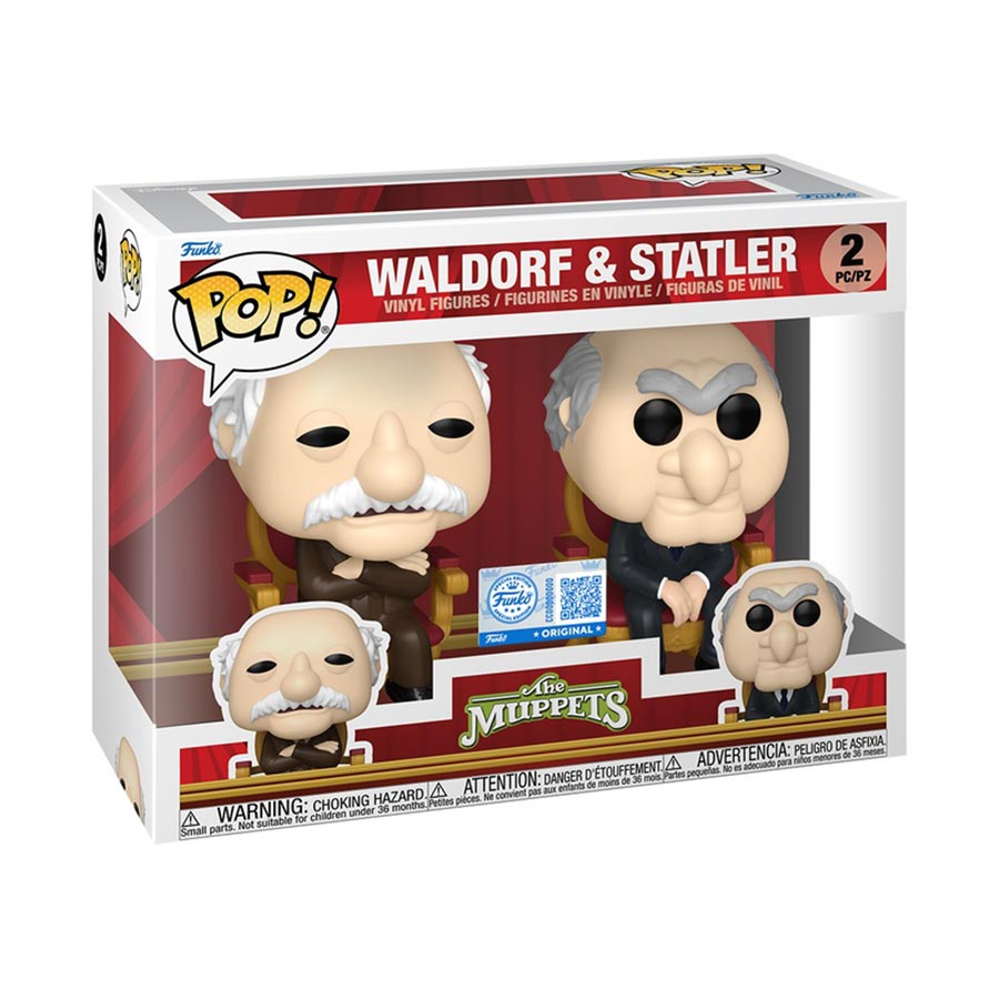 POP Television Muppets Waldorf & Statler 2-Pack Vinyl Figure