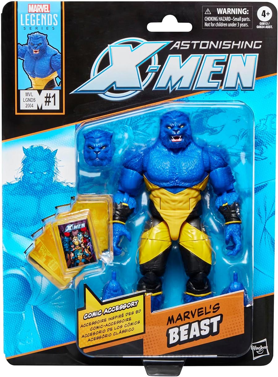 Marvel Legends Mini Comic Astonishing X-Men Beast 6-Inch Action Figure
