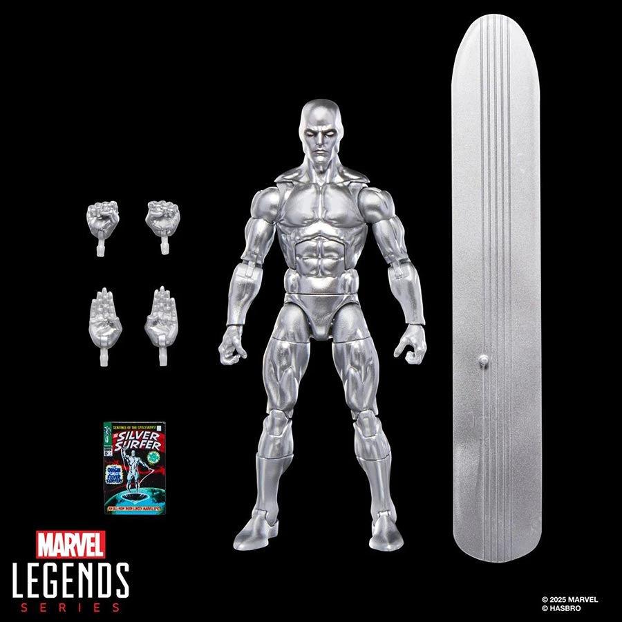 Marvel Legends Mini Comic The Silver Surfer 6-Inch Action Figure
