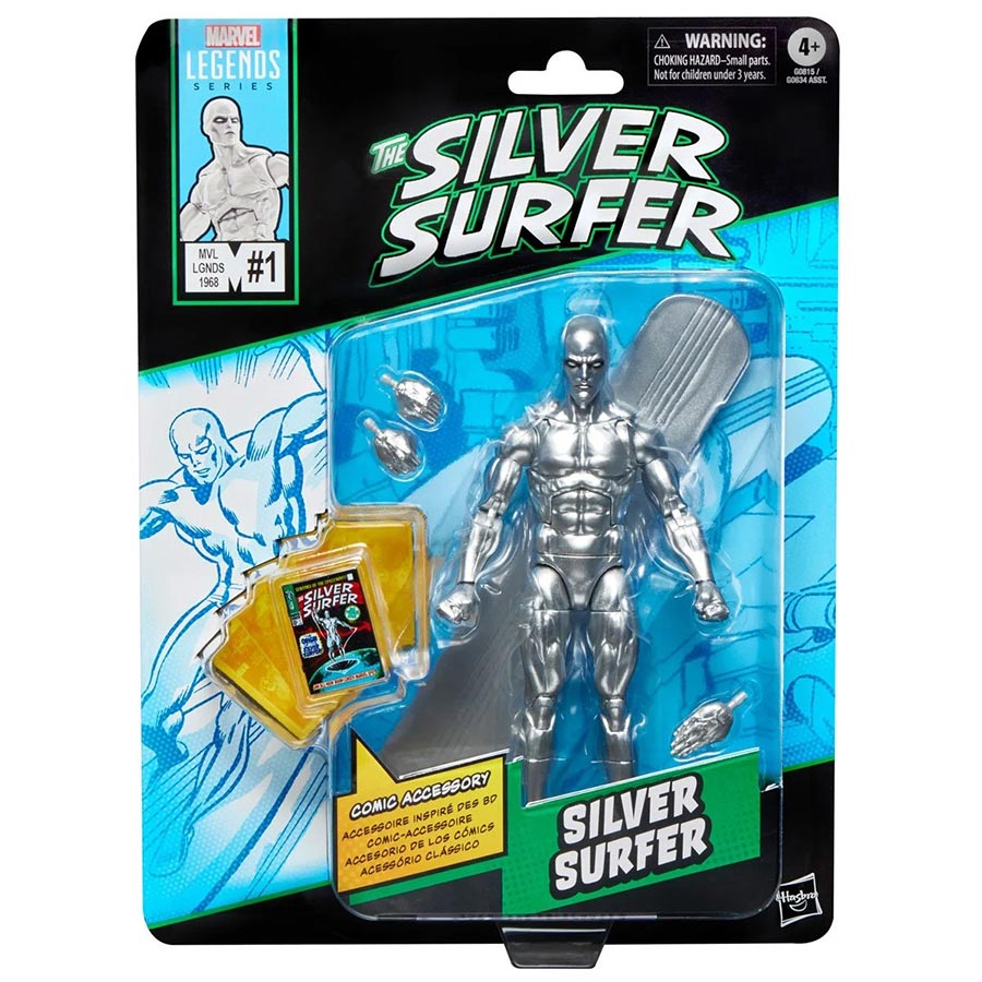 Marvel Legends Mini Comic The Silver Surfer 6-Inch Action Figure