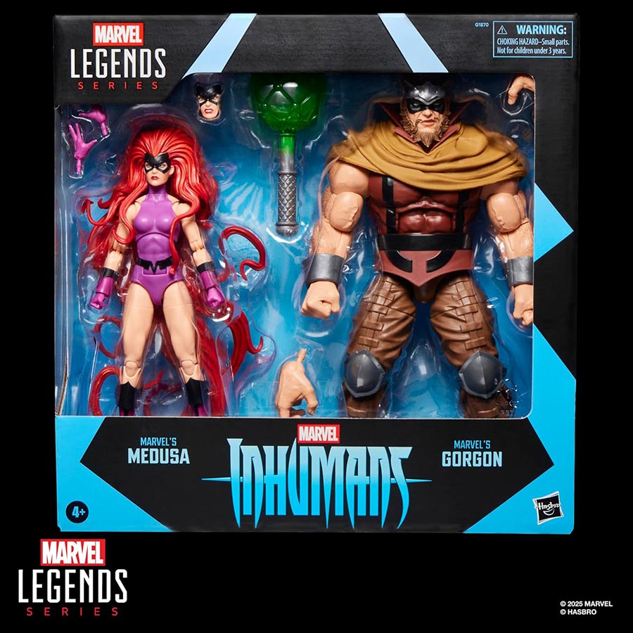 Marvel Legends Inhumans Medusa And Marvels Gorgon 6-Inch 2-Pack Action Figure