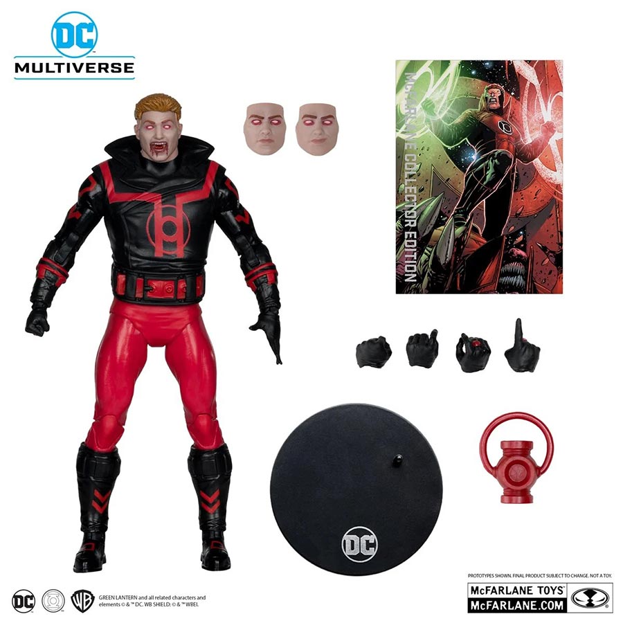 DC McFarlane Collector Editon Wave 11 Guy Gardner Red Lantern Red Platinum Edition 7-Inch Action Figure