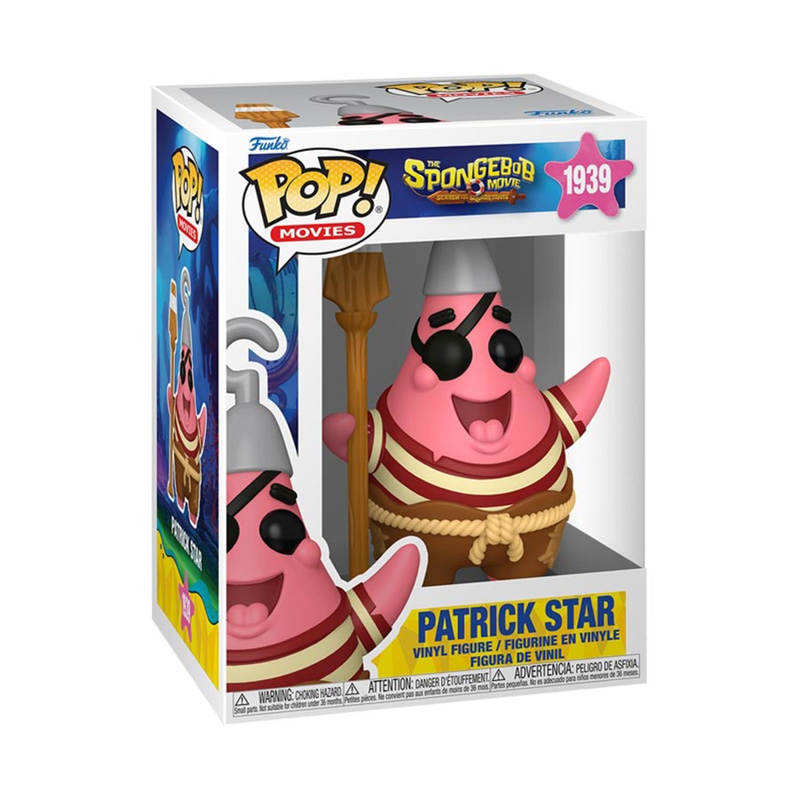POP Movies The SpongeBob Movie Search For SquarePants Patrick Star Pirate Vinyl Figure