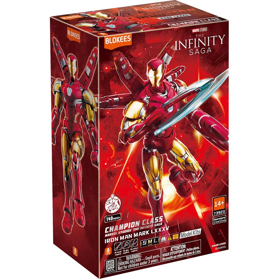Blokees Marvel Infinity Saga Iron Man MK85 Champion Class Model Kit