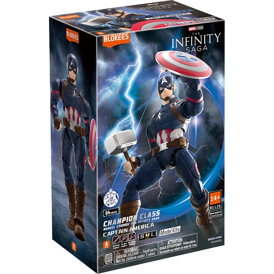 Blokees Marvel Infinity Saga Captain America Champ Class Model Kit