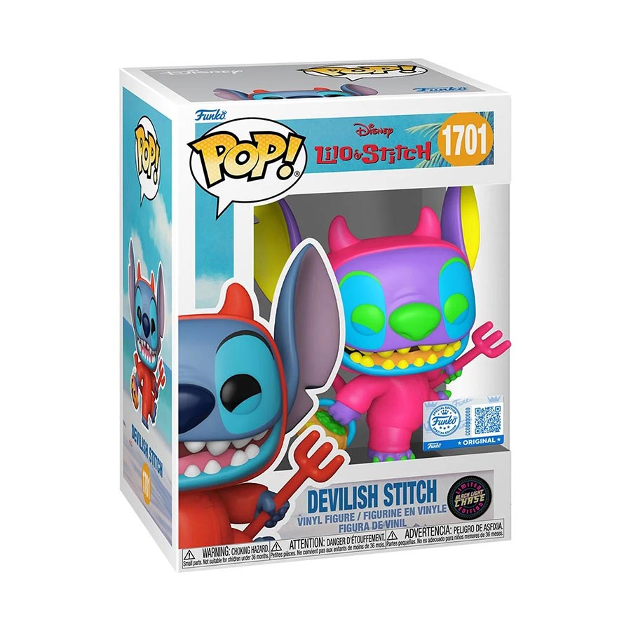 POP Lilo & Stitch Devilish Stitch Entertainment Earth Exclusive Chase Vinyl Figure