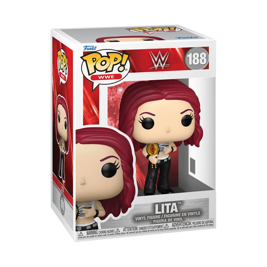 POP WWE Lita With Womens Championship Title Vinyl Figure