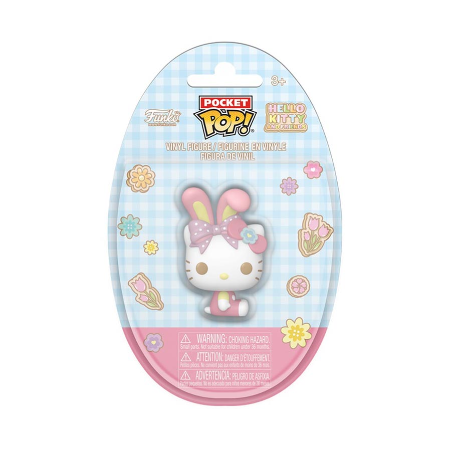 Pocket POP Egg Hello Kitty Spring Hello Kitty With Bunny Ears Vinyl Figure