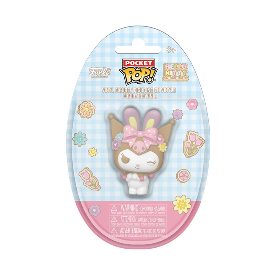 Pocket POP Egg Hello Kitty Spring Kuromi With Bunny Ears Vinyl Figure