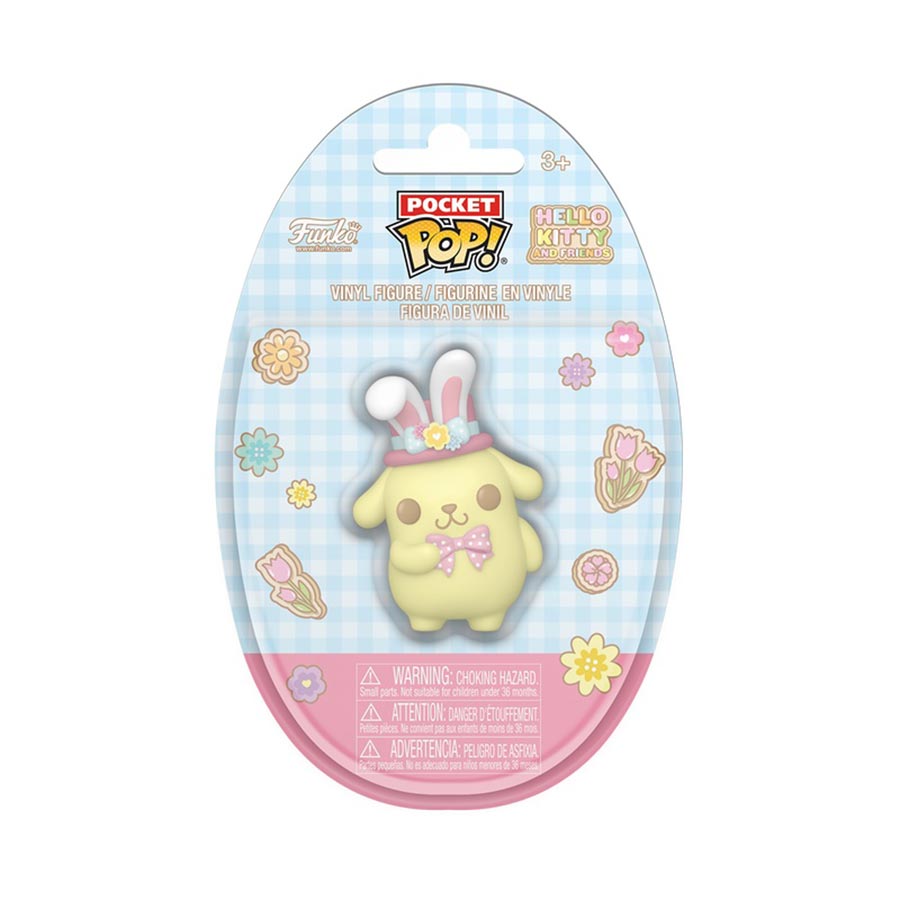 Pocket POP Egg Hello Kitty Spring Pompompurin With Bunny Ears Vinyl Figure