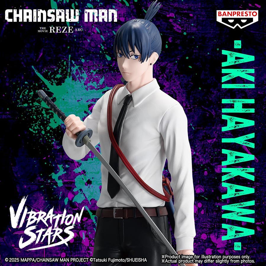 Chainsaw Man Movie Reze Arc Vibration Stars Aki PVC Statue