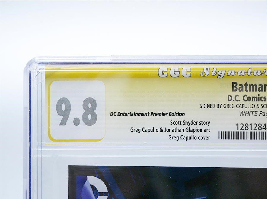 Batman Vol 2 #1 Cover L 1st Ptg Regular Greg Capullo Cover CGC Signature Series 9.8 Signed By Scott Snyder & Greg Capullo