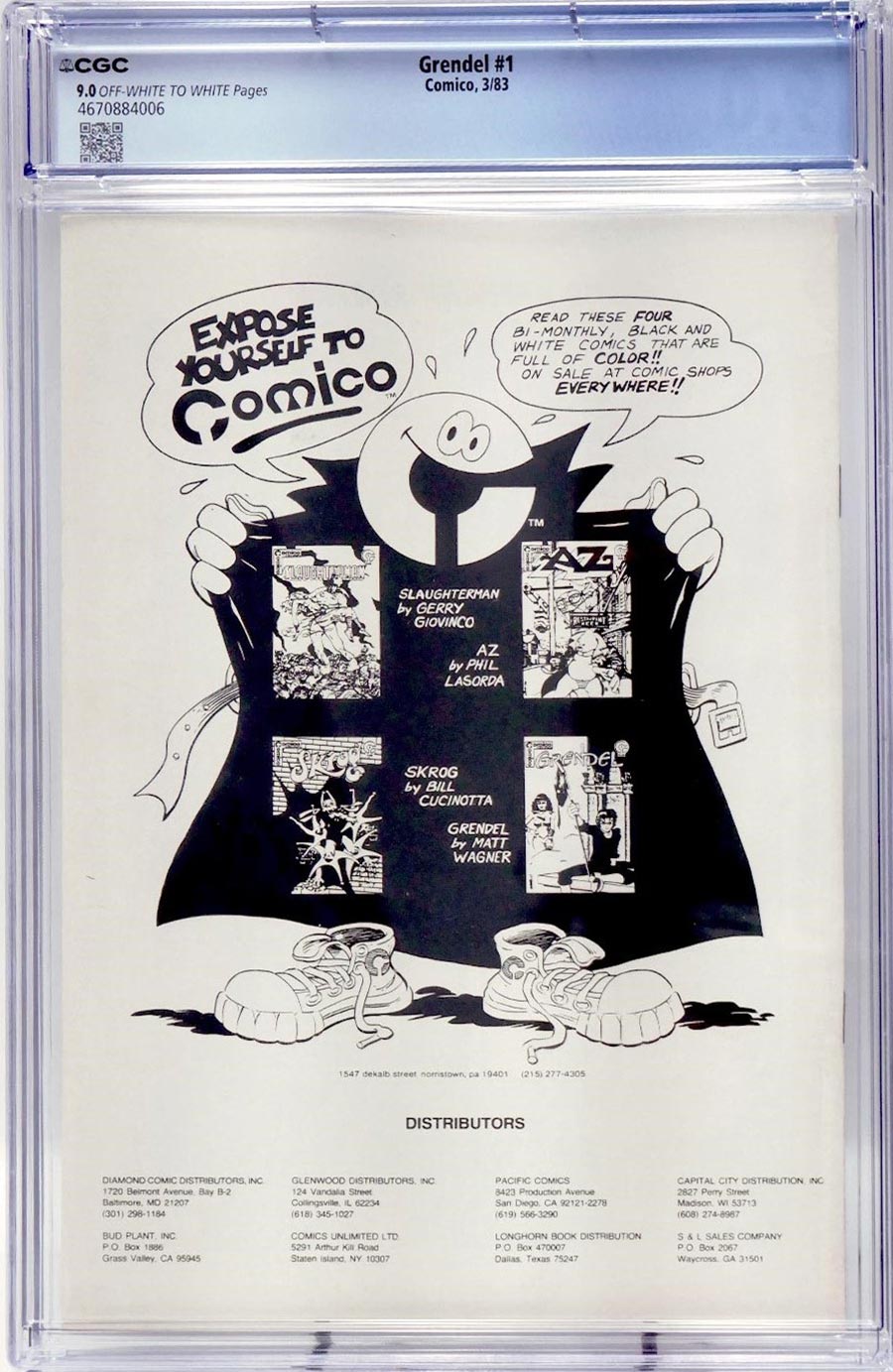 Grendel #1 Cover B CGC 9.0