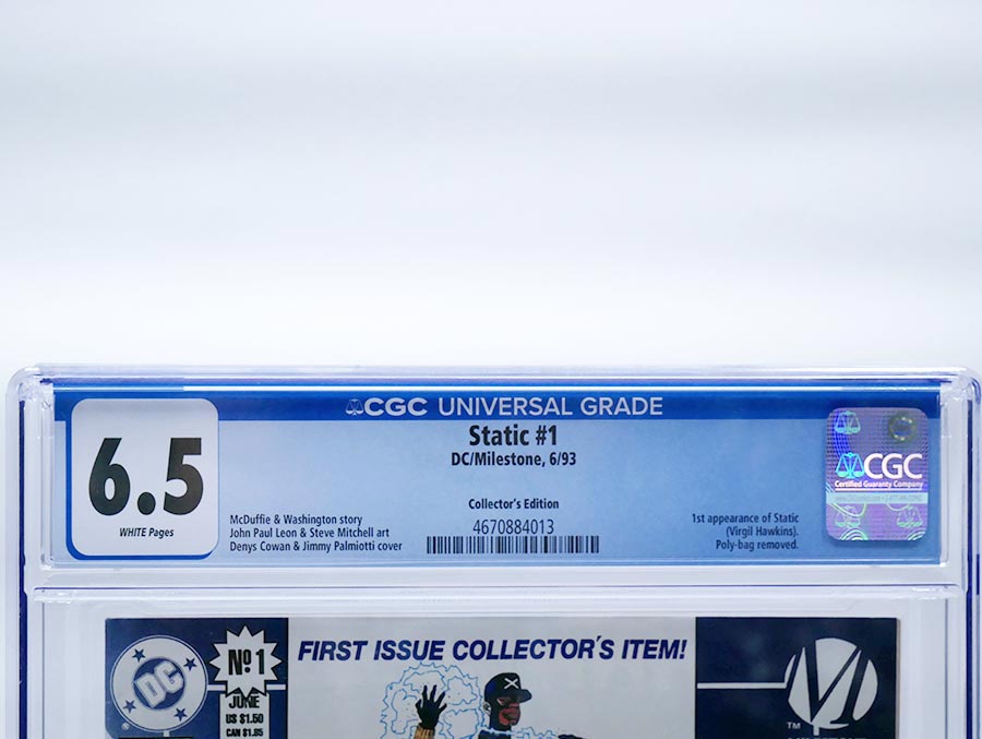 Static #1 Cover G Collectors Edition CGC 6.5