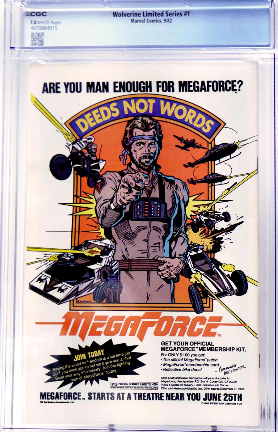 Wolverine #1 Cover Q CGC 7.0