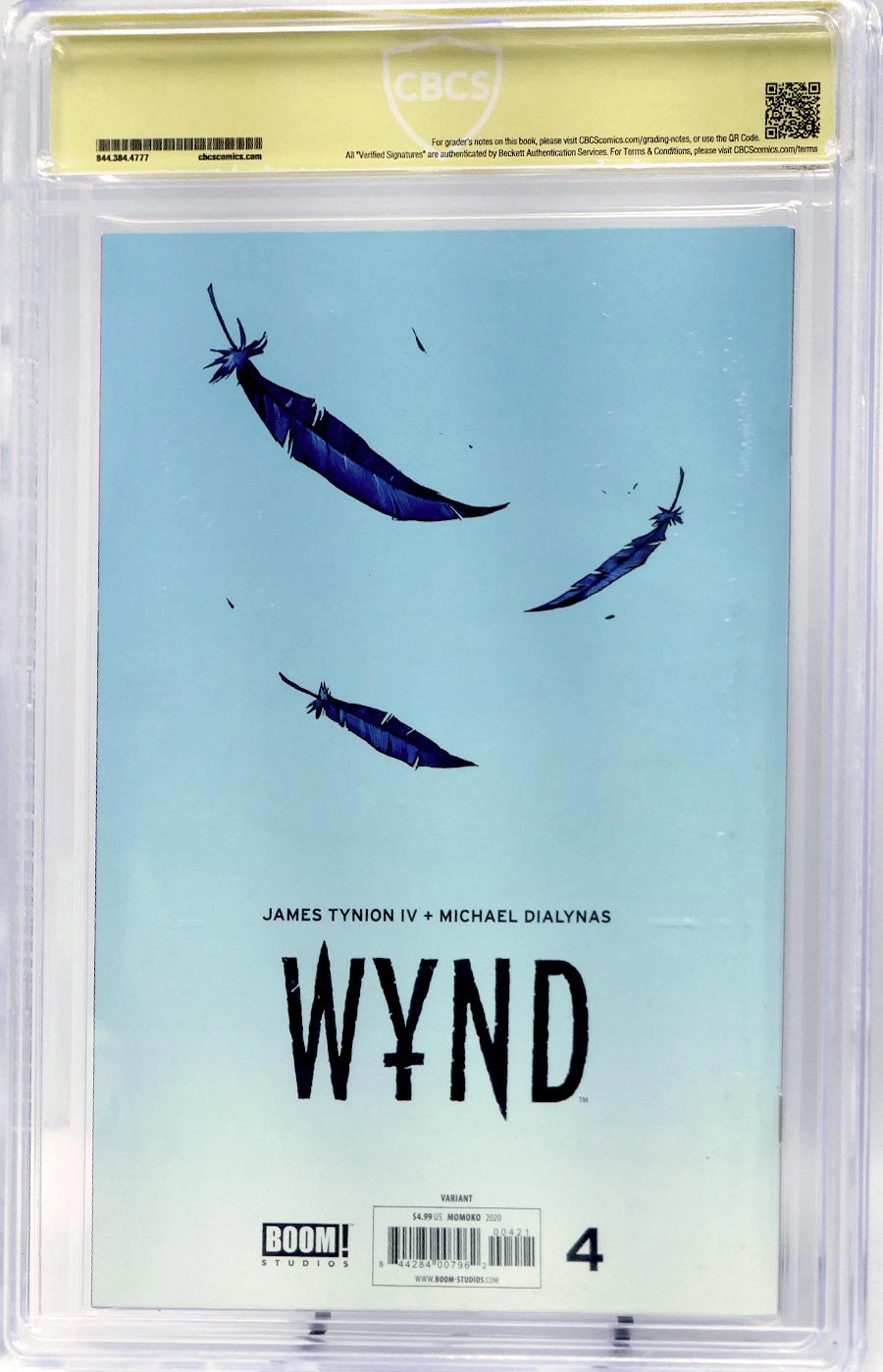 Wynd #4 Cover D Incentive Peach Momoko Variant Cover CBCS Signature Series 9.8 Signed By James Tynion IV