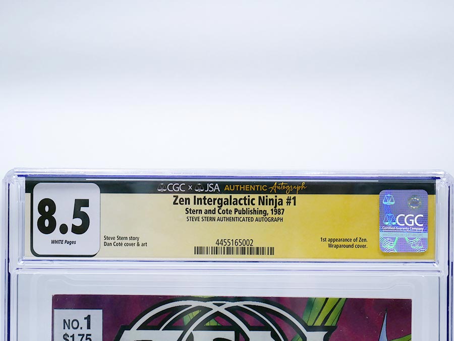 Zen Intergalactic Ninja #1 Cover D CGC Signature Series 8.5 Signed By Steve Stern