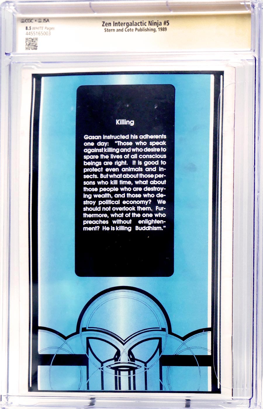 Zen Intergalactic Ninja #5 Cover B CGC Signature Series 8.5 Signed By Steve Stern & Paul Pelletier