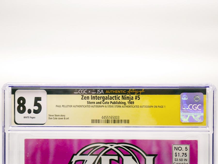 Zen Intergalactic Ninja #5 Cover B CGC Signature Series 8.5 Signed By Steve Stern & Paul Pelletier