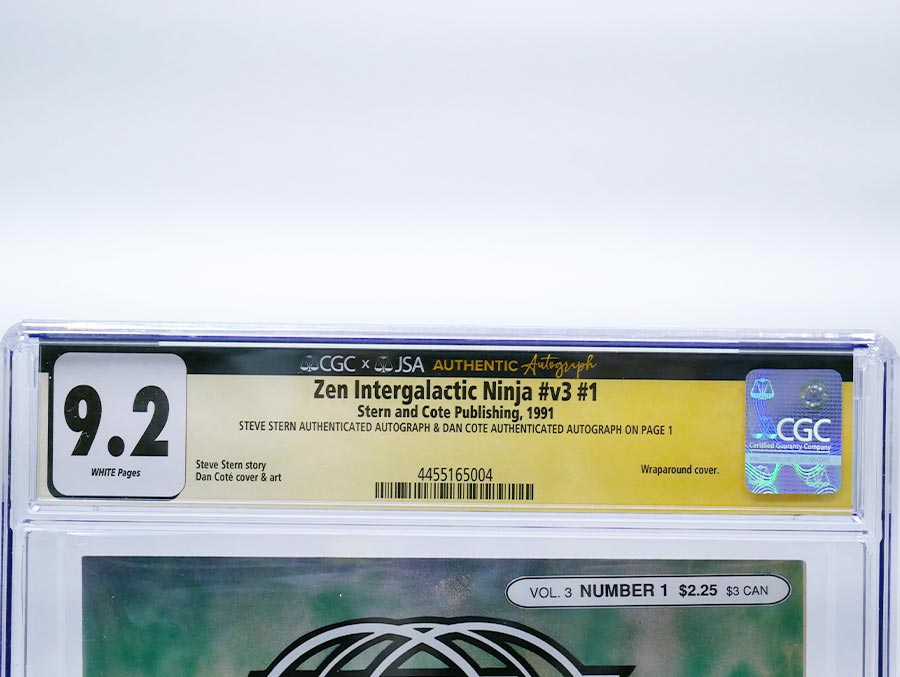 Zen Intergalactic Ninja Vol 3 #1 Cover B CGC Signature Series 9.2 Signed By Steve Stern & Dan Cote