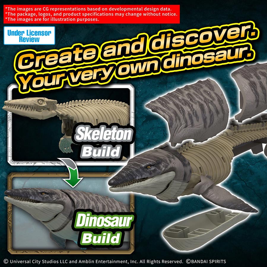 Jurassic World Rebirth Plannosaurus Plastic Model Kit - Mosasaurus