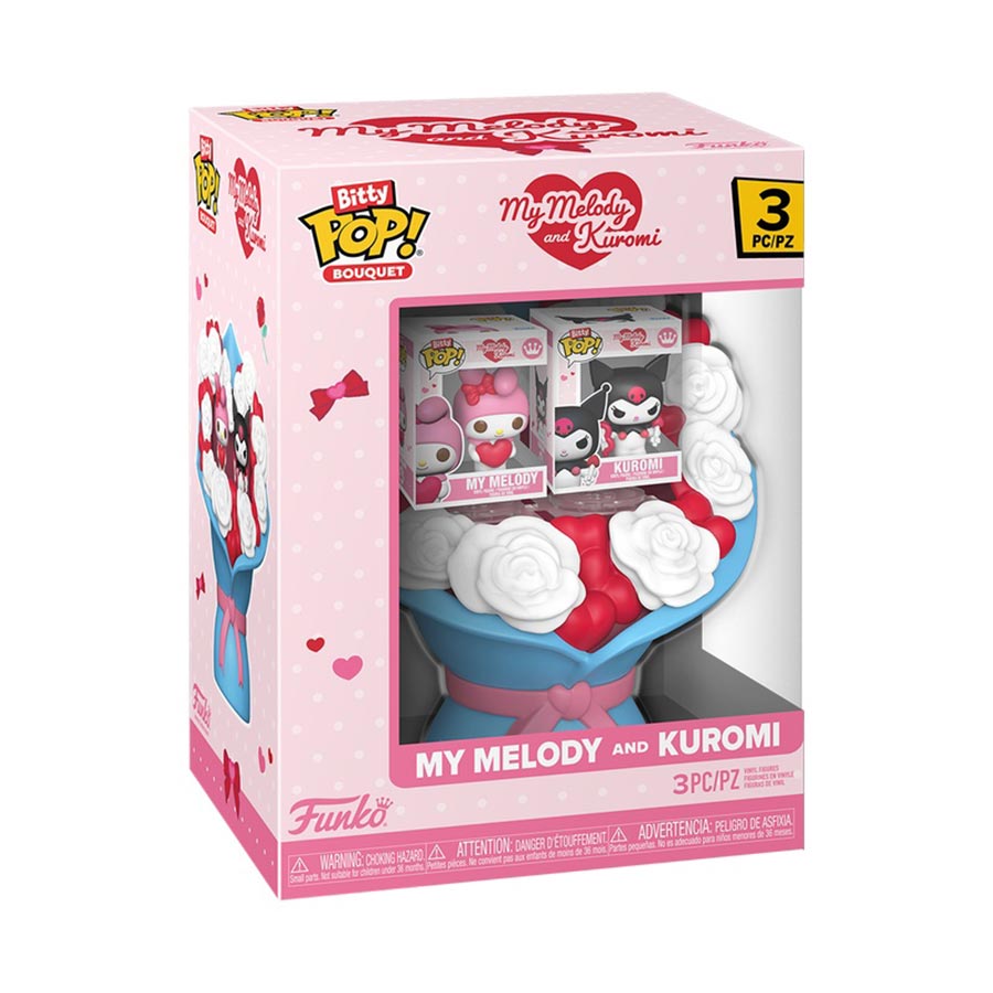 Bitty POP Bouquet Sanrio Valentines Melody & Kuromi Vinyl Figure