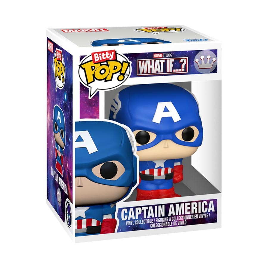 Bitty Bots Marvel What If Captain America Mech With Captain America Vinyl Figure