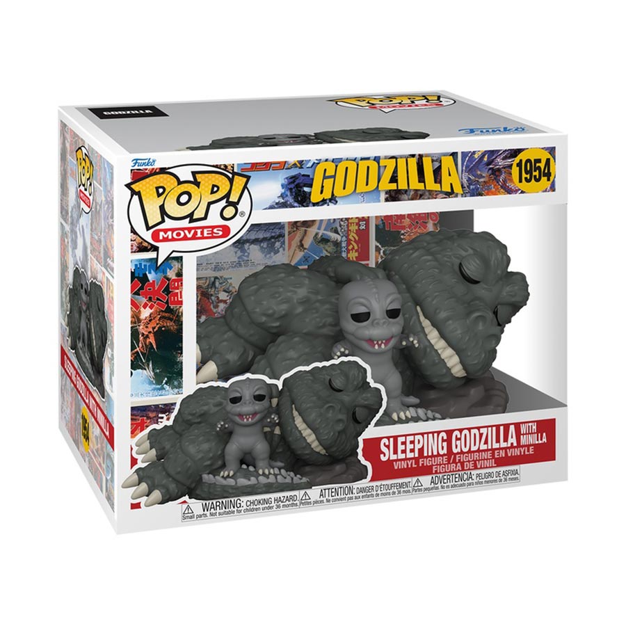POP Super Godzilla Sleeping Godzilla With Minilla Vinyl Figure
