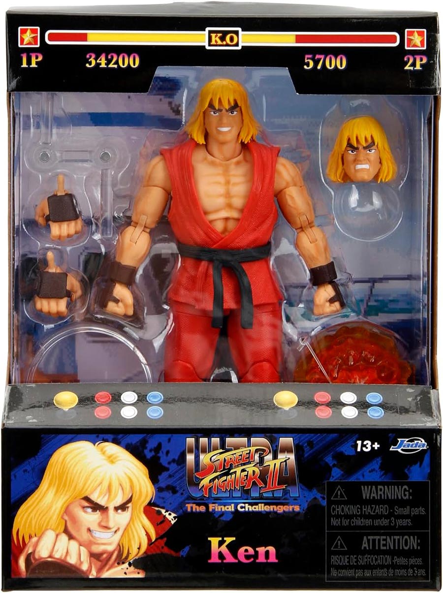 Street Fighter II Ken 6-Inch Action Figure