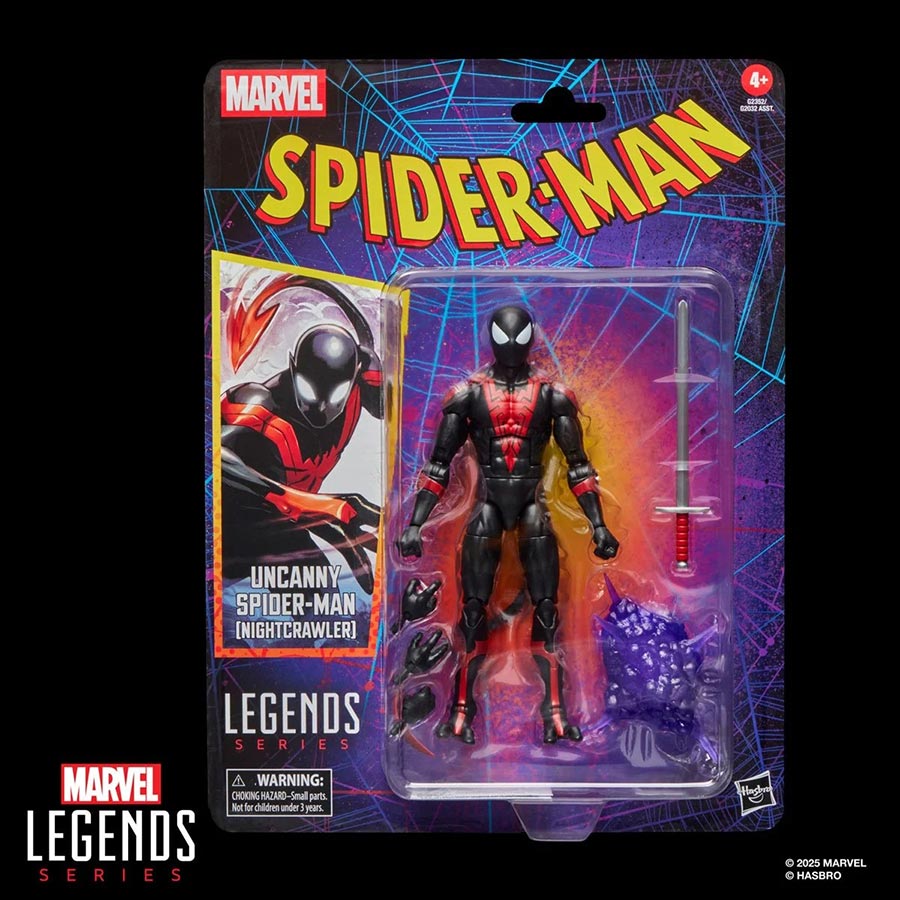 Marvel Legends Spider-Man Uncanny Spider-Man Nightcrawler 6-Inch Action Figure