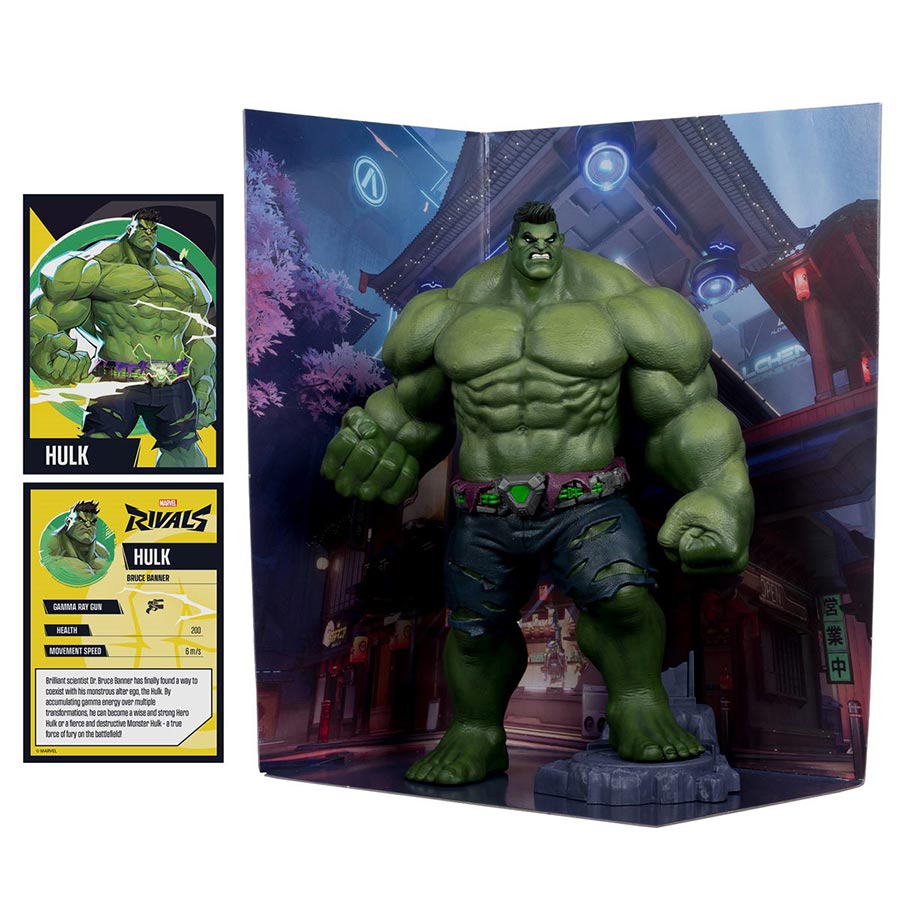 McFarlane Marvel Rivals Wave 1 The Hulk With Scene And Comic 1/6 Scale Figurine