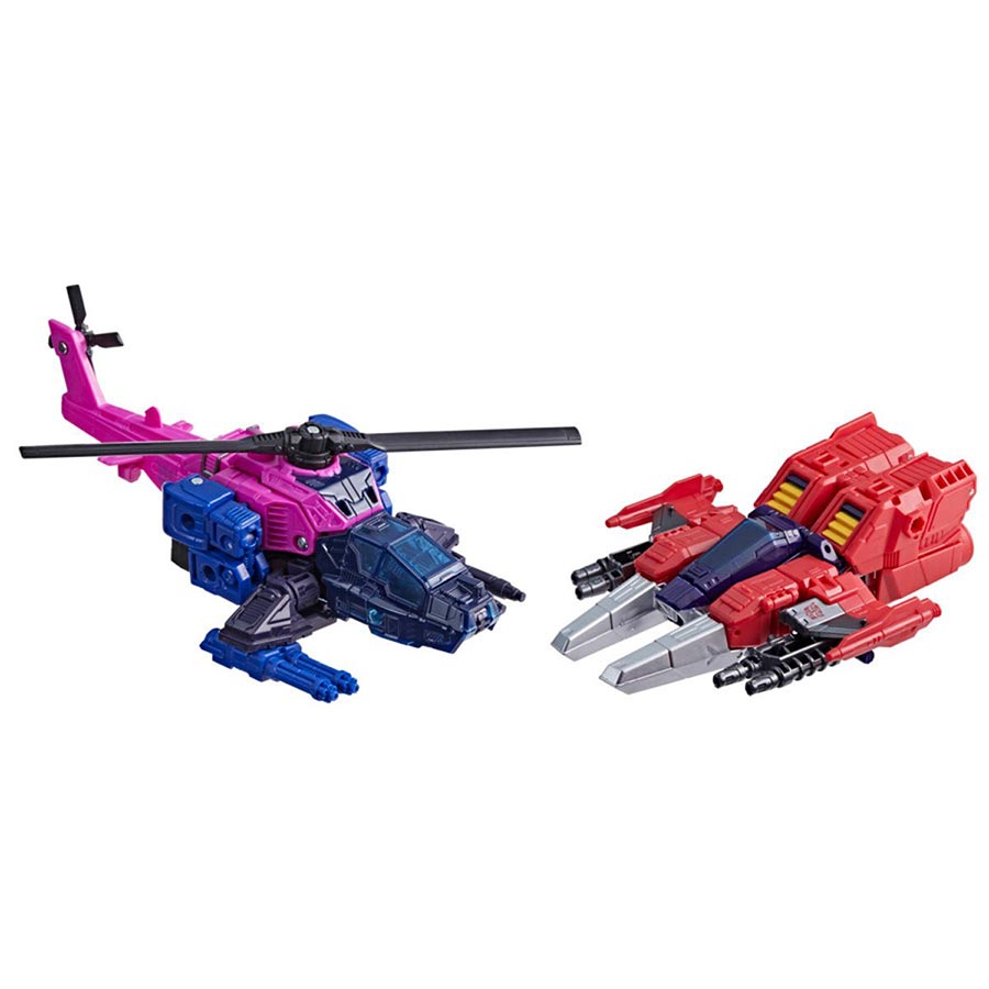 Transformers Age Of The Primes Wreck N Doom Collection Topspin vs Spinister Action Figure