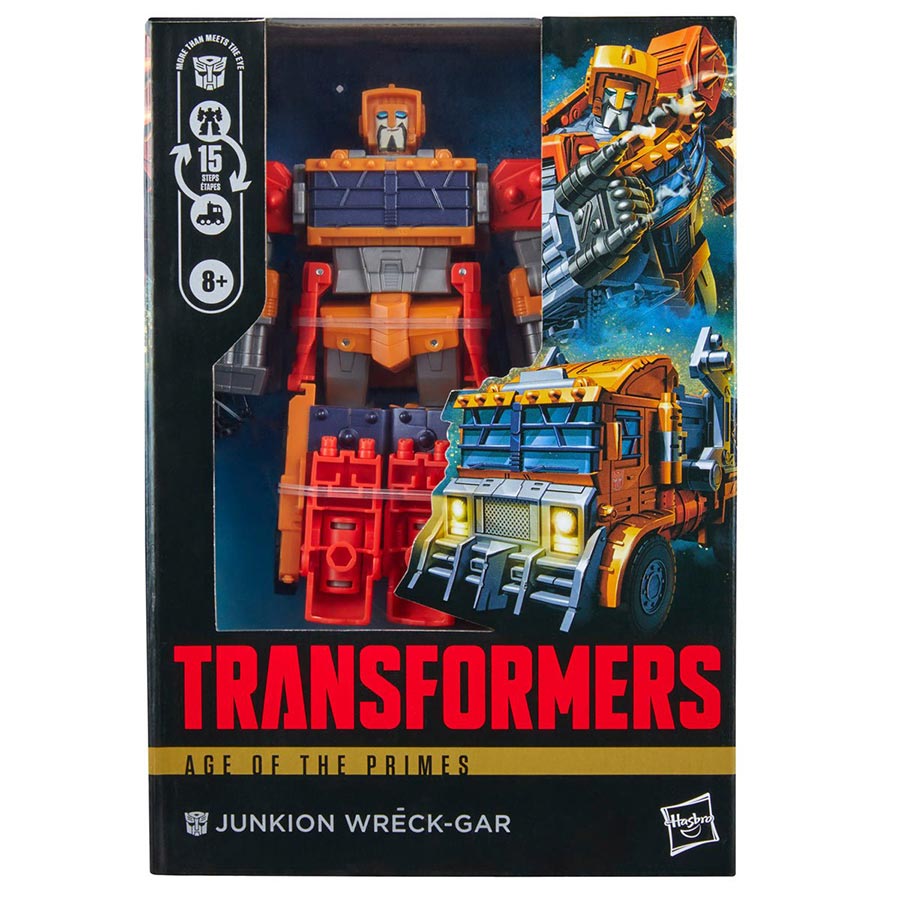 Transformers Generations Age Of The Primes Voyager Class Animated Junkion Wreck-Gar Action Figure