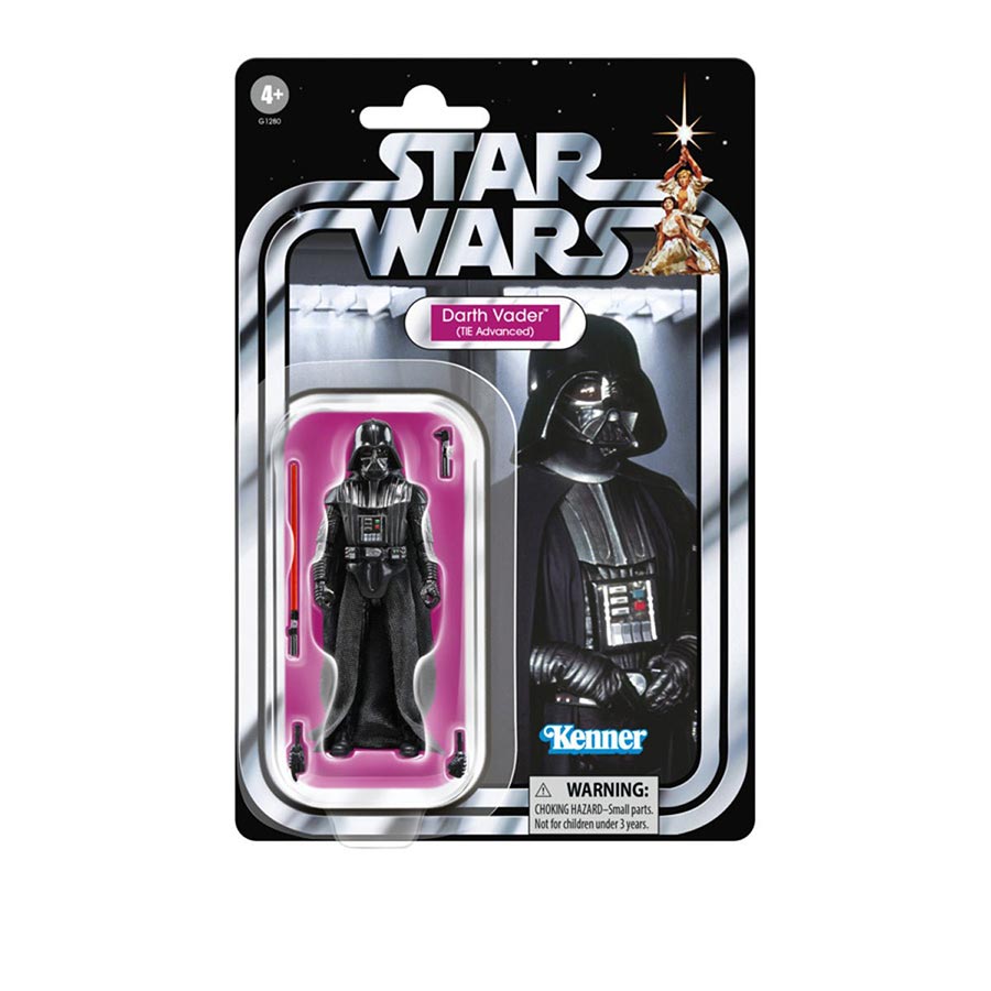 Star Wars The Vintage Collection Darth Vaders TIE Advanced Vehicle With Carded Action Figure