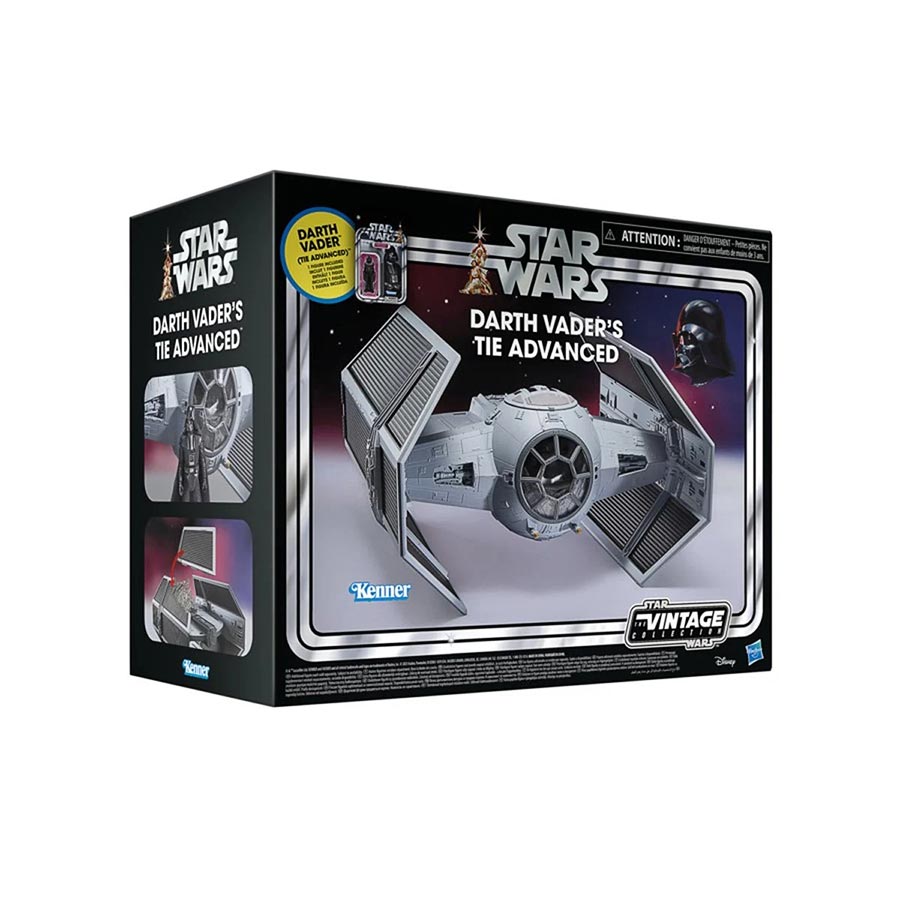 Star Wars The Vintage Collection Darth Vaders TIE Advanced Vehicle With Carded Action Figure