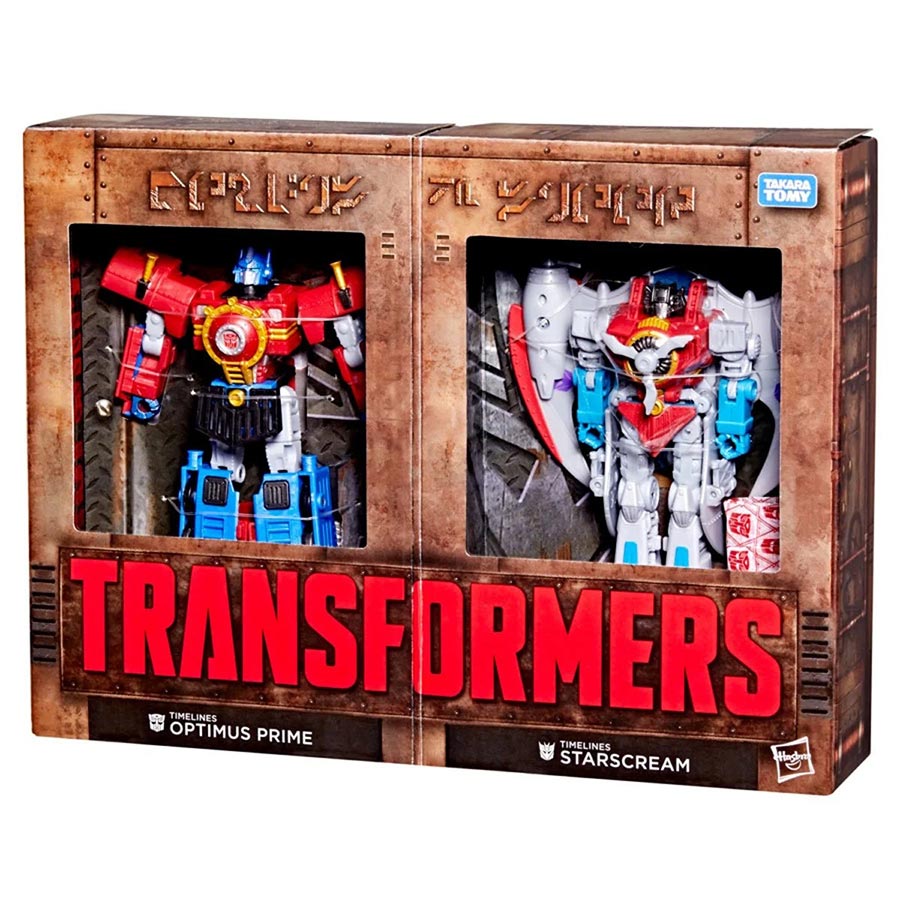 Transformers Timelines Hearts Of Steel Comic Edition Optimus Prime & Starscream 2-Pack Action Figure