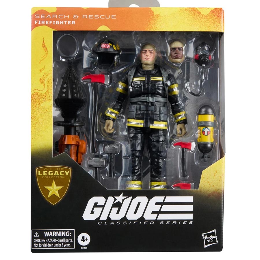 GI Joe Classified Series Search & Rescue Firefighter 6-Inch 2-Pack Action Figure