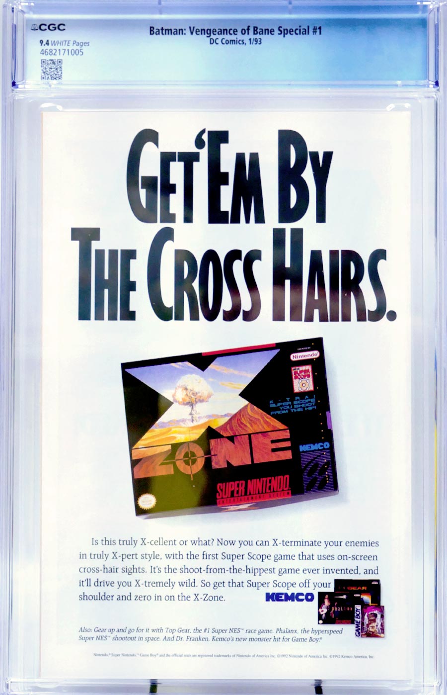 Batman Vengeance Of Bane Special #1 (One Shot) Cover K 1st Ptg CGC 9.4