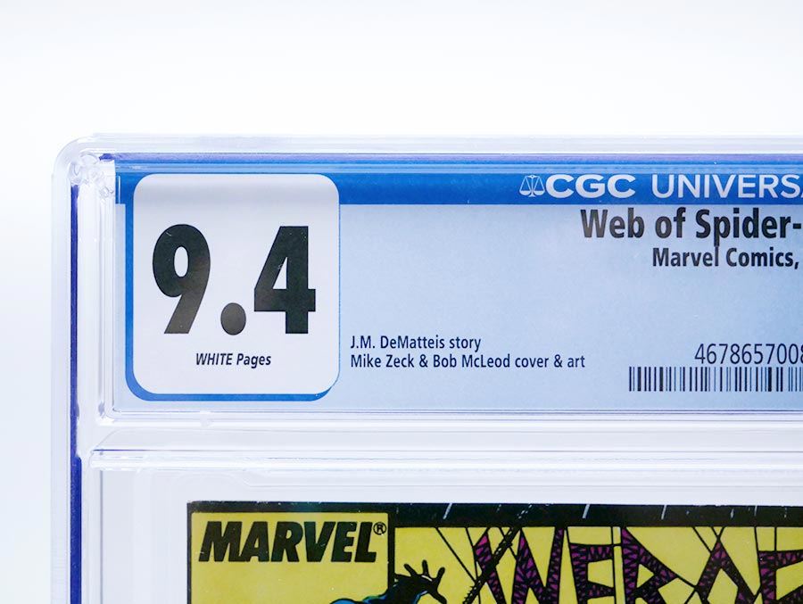 Web Of Spider-Man #32 Cover C CGC 9.4