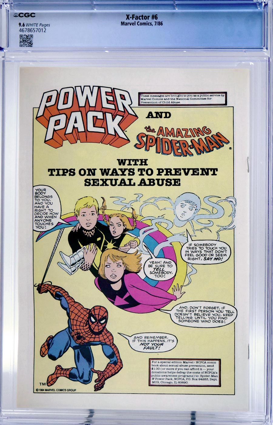 X-Factor #6 Cover D CGC 9.6