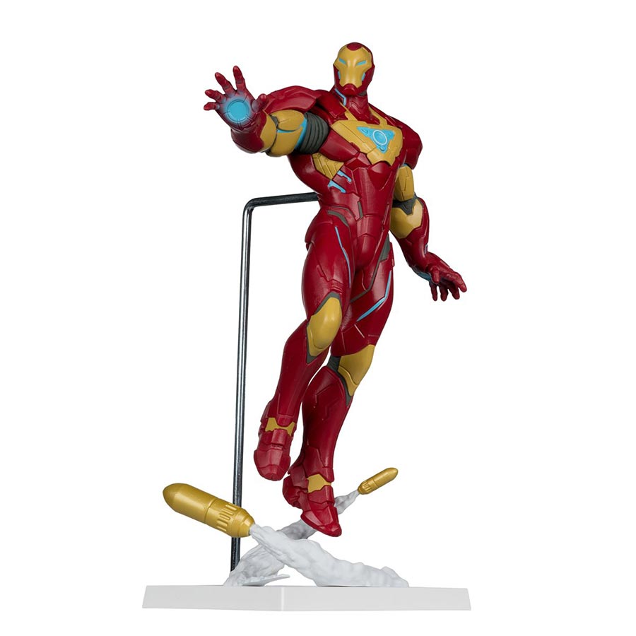 McFarlane Marvel Rivals Wave 2 Iron Man With Scene And Comic 1/6 Scale Figurine