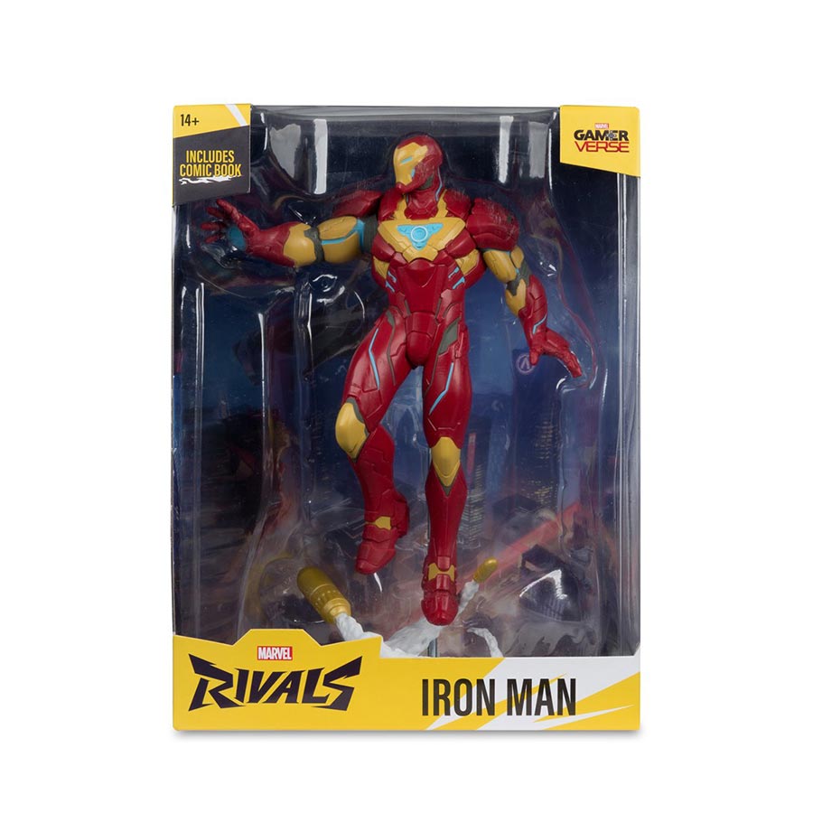 McFarlane Marvel Rivals Wave 2 Iron Man With Scene And Comic 1/6 Scale Figurine