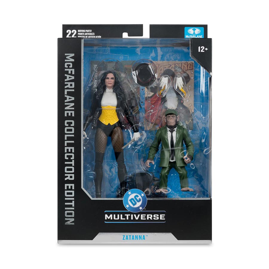 DC McFarlane Collector Editon Wave 13 Zatanna With Detective Chimp 7-Inch Action Figure