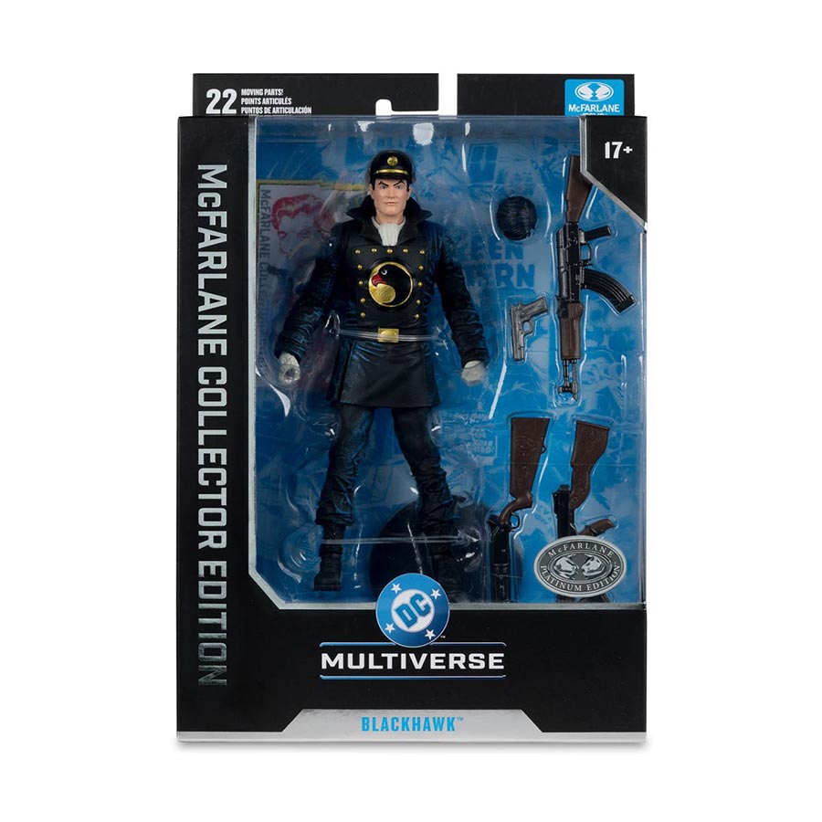 DC McFarlane Collector Edition Wave 13 DC Classics Blackhawk Platinum Edition 7-Inch Scale Action Figure