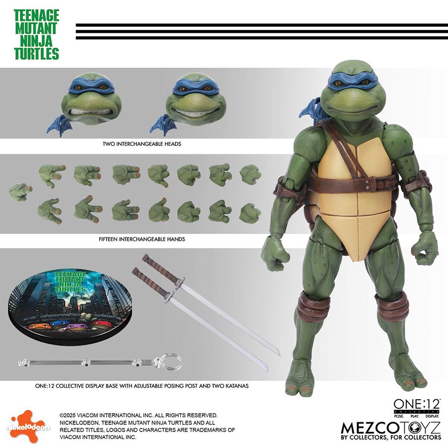 One-12 Collective Teenage Mutant Ninja Turtles 1990 Movie Turtles 4-Pack Action Figure Set