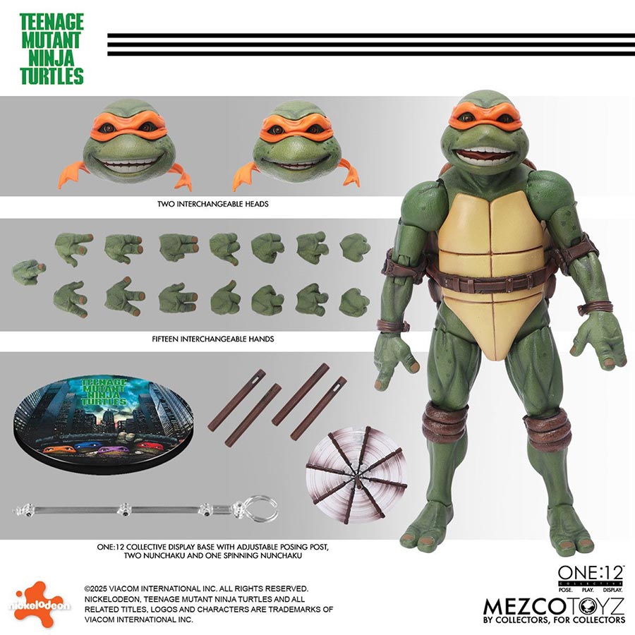 One-12 Collective Teenage Mutant Ninja Turtles 1990 Movie Turtles 4-Pack Action Figure Set