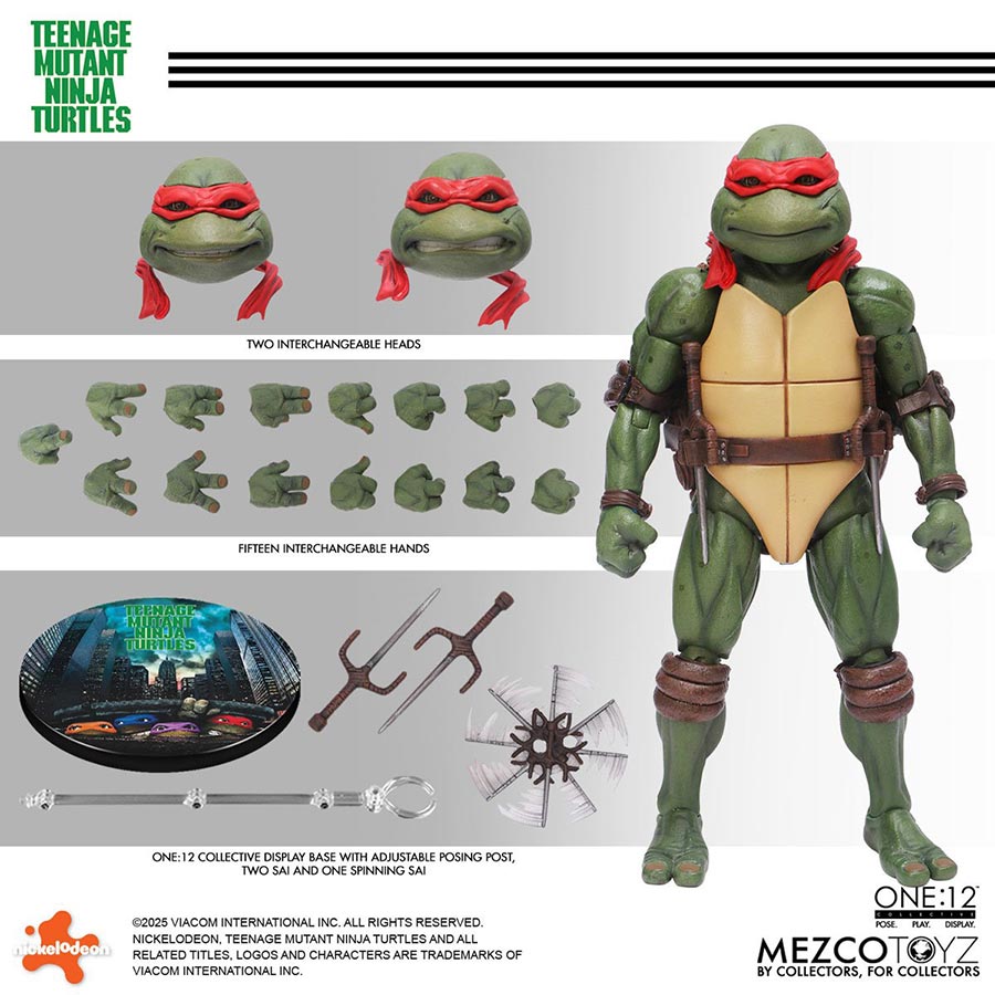 One-12 Collective Teenage Mutant Ninja Turtles 1990 Movie Turtles 4-Pack Action Figure Set