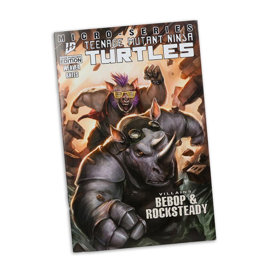 Teenage Mutant Ninja Turtles Page Punchers Wave 2 Bebop 5-Inch Scale Action Figure With Comic