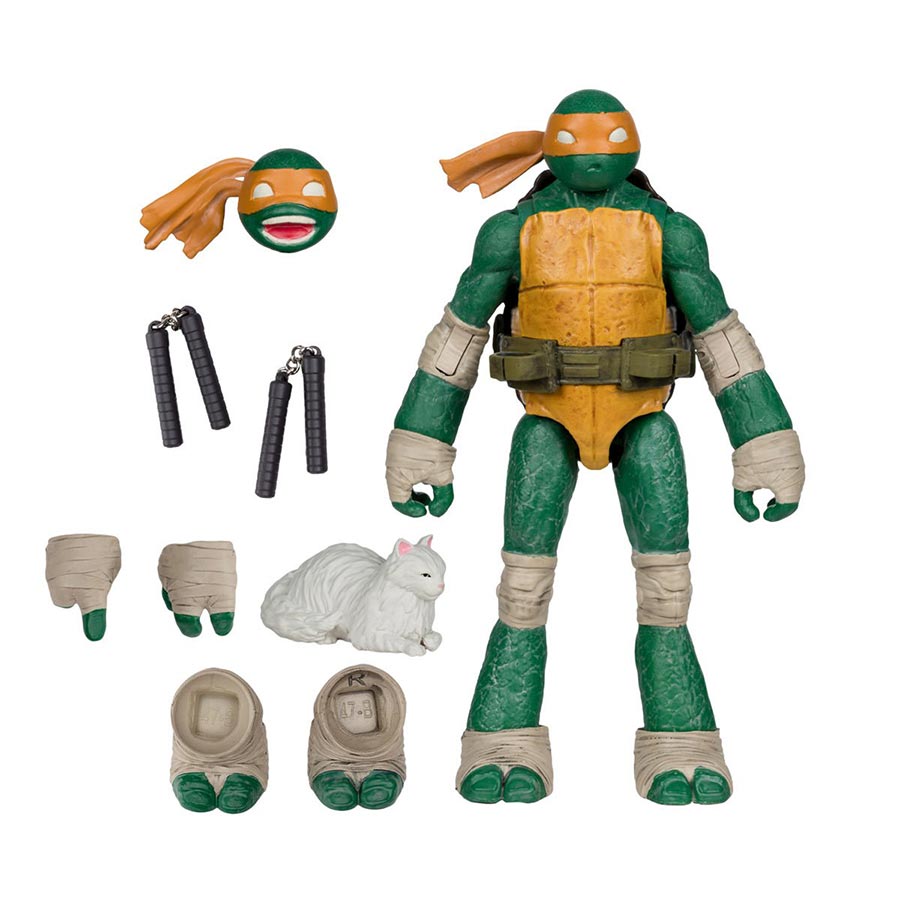 Teenage Mutant Ninja Turtles Page Punchers Wave 2 Michelangelo 5-Inch Scale Action Figure With Comic